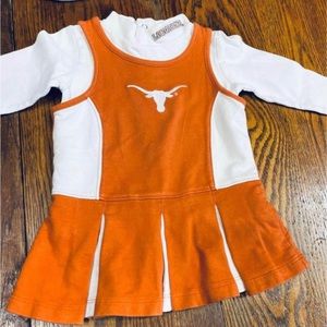 University of Texas Longhorn Toddler Cheer Dress and Turtleneck Bodysuit
